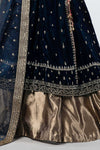 3 Piece Embroidered Velvet Suit
