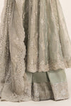 3 Piece Embroidered Tissue Suit