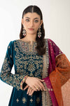 3 Piece Embroidered Velvet Suit
