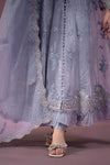 3 Piece Embroidered Organza Suit