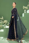3 Piece Embroidered Net Saree