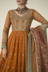 3 Piece Embroidered Net Suit