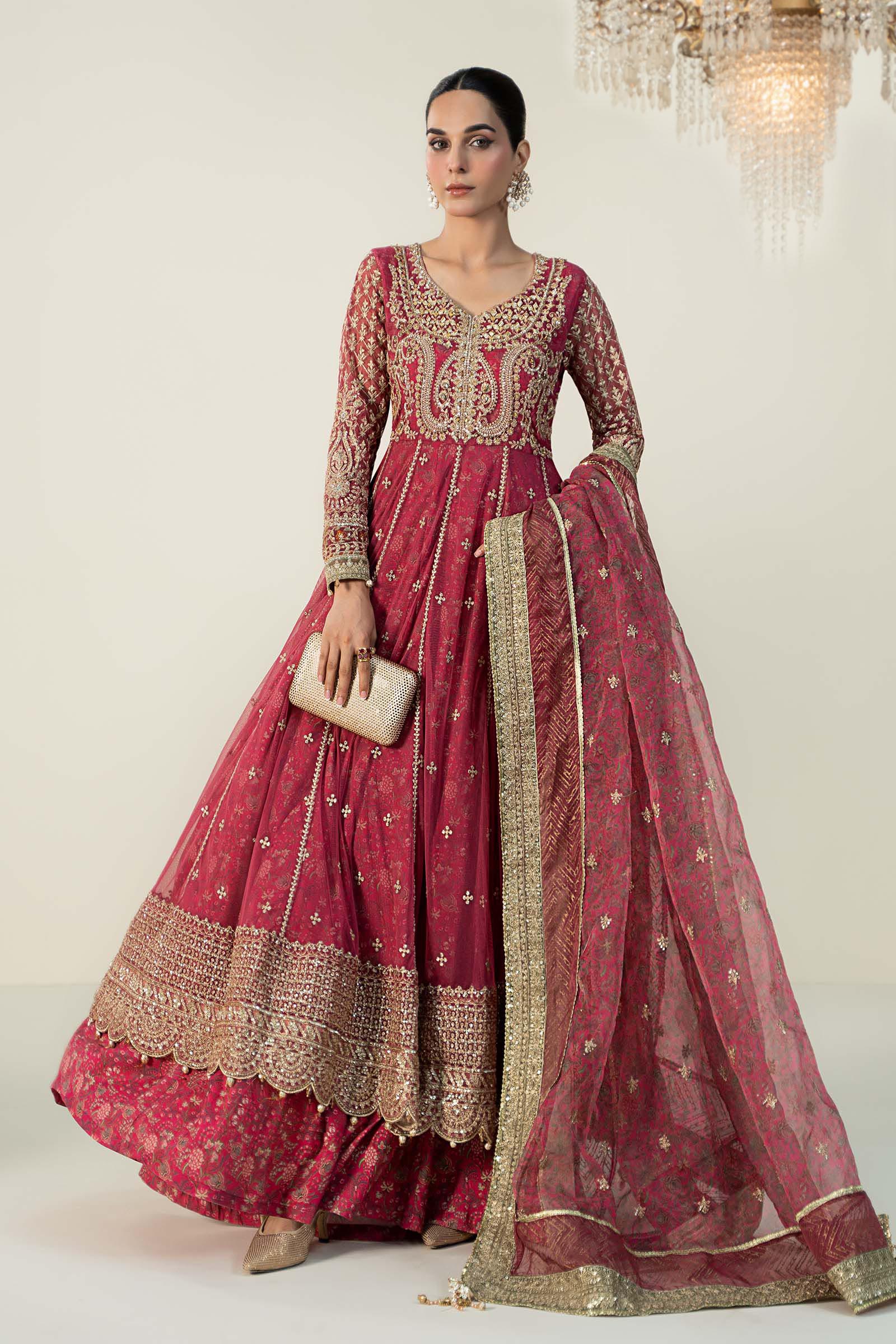 3 Piece Embroidered Net Suit