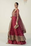 3 Piece Embroidered Net Suit