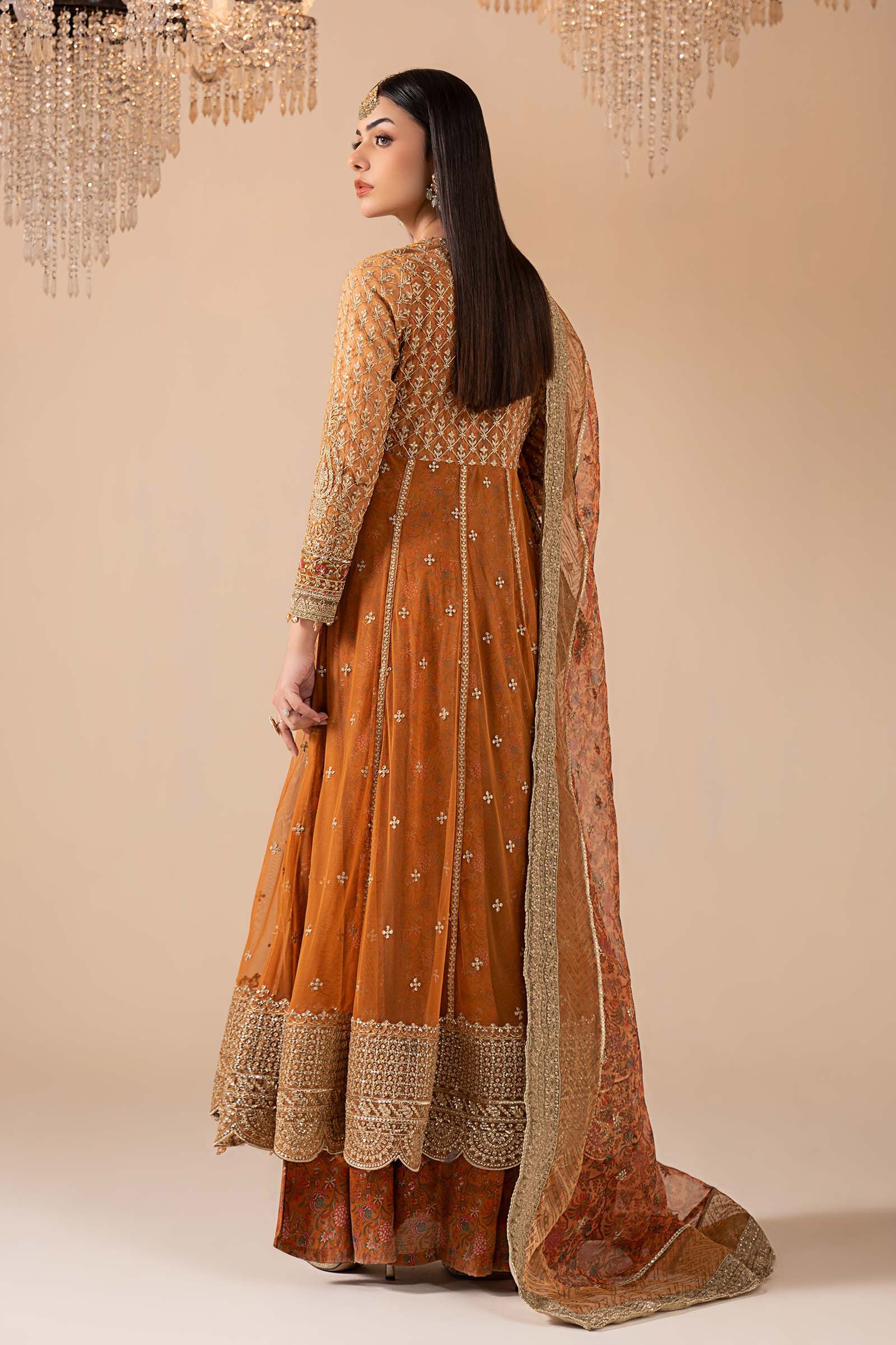 3 Piece Embroidered Net Suit