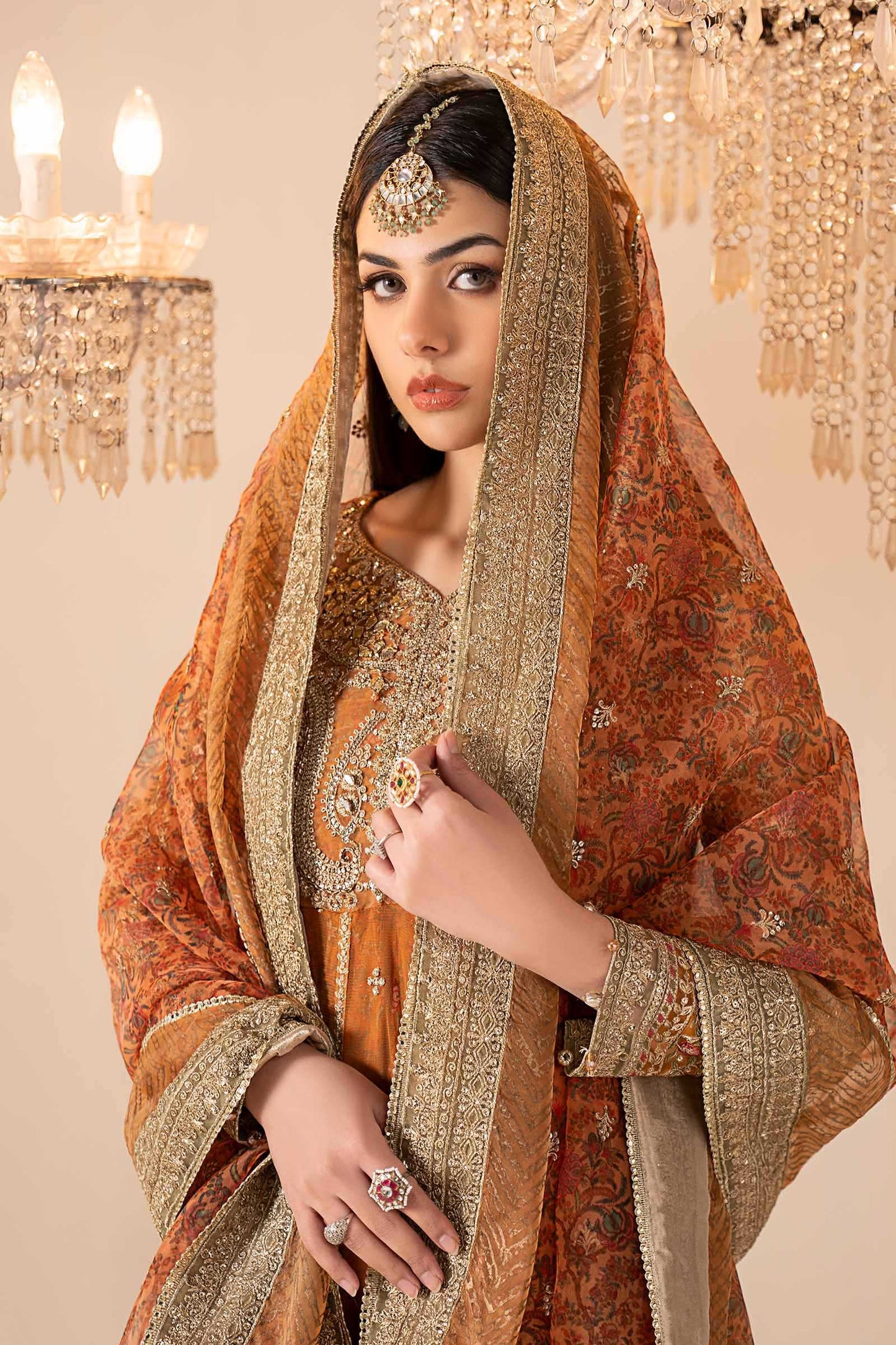 3 Piece Embroidered Net Suit