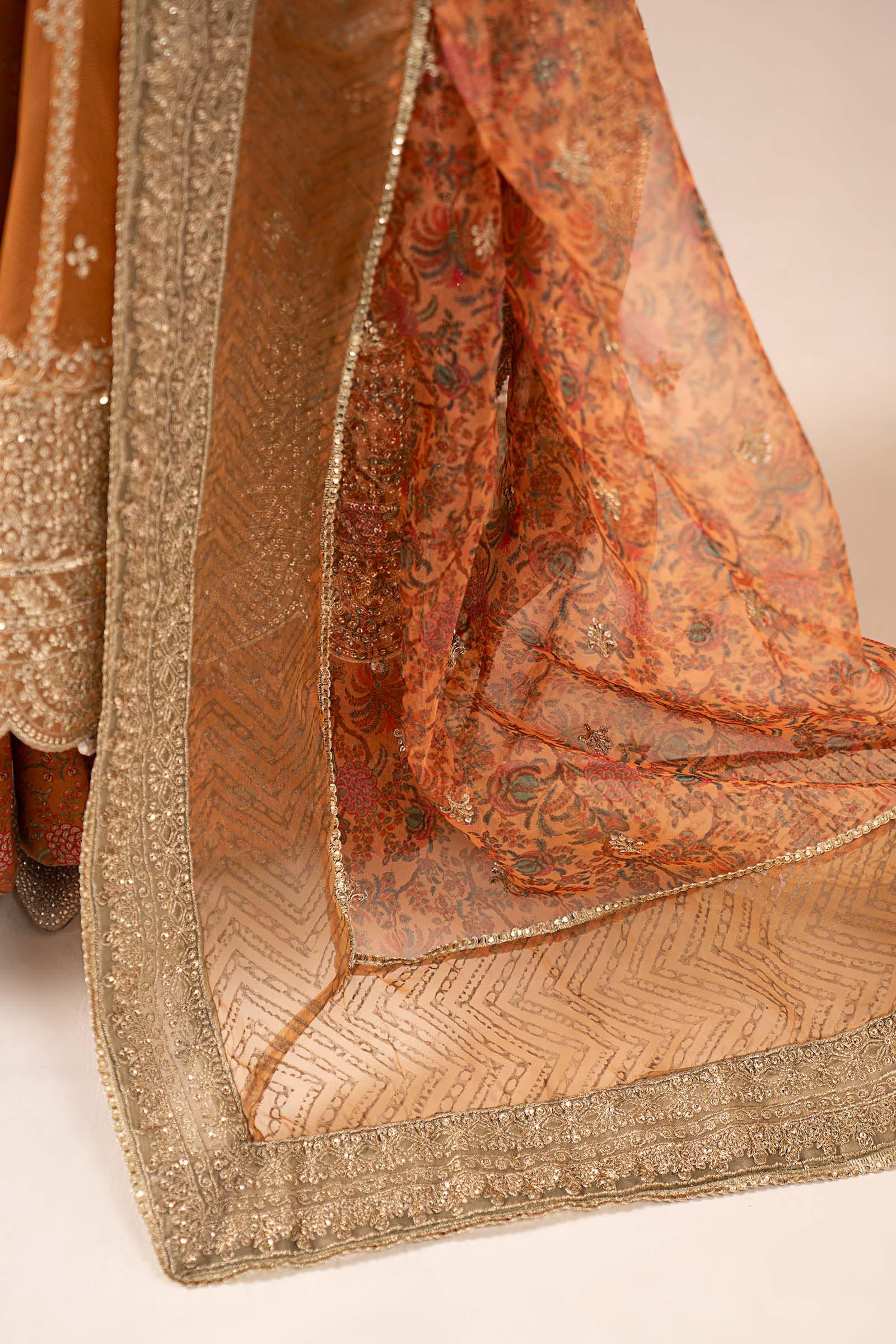 3 Piece Embroidered Net Suit