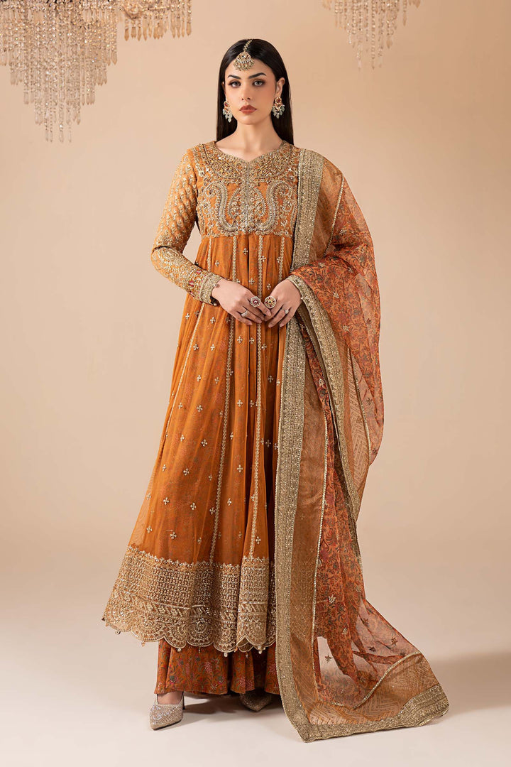 3 Piece Embroidered Net Suit All Products SFW13R1-ESM-MTD