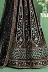 3 Piece Embroidered Velvet Suit