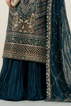 3 Piece Embroidered Organza Suit