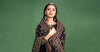 3 Piece Embroidered Raw Silk Suit