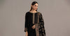 3 Piece Embroidered Raw Silk Suit