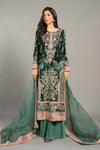 3 Piece Embroidered Velvet Suit