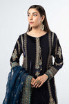 3 Piece Embroidered Velvet Suit