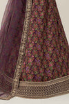 3 Piece Embroidered Velvet Suit