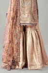3 Piece Embroidered Zari Net Suit