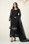 3 Piece Embroidered Organza Suit