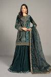 3 Piece Embroidered Velvet Suit