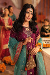 3 Piece Embroidered Raw Silk Suit