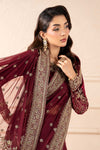 Embroidered Net Saree