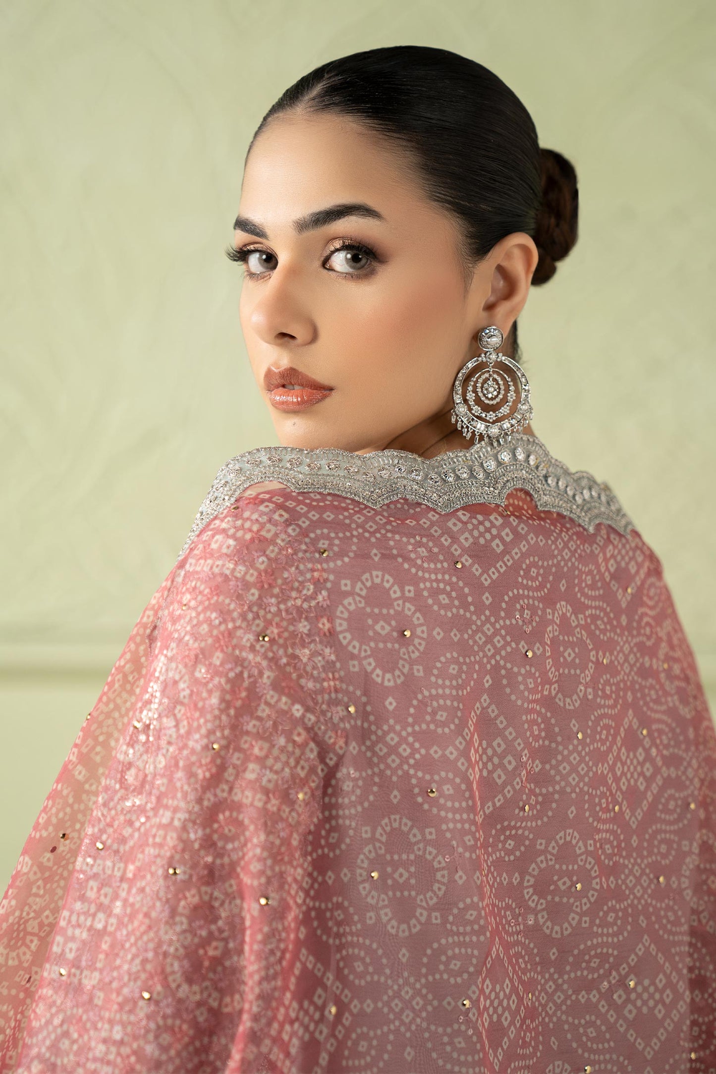 3 Piece Embroidered Raw Silk Suit