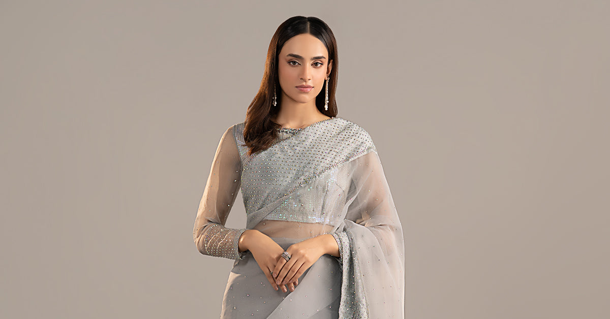 Embellished Organza Saree