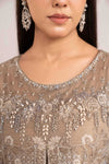3 Piece Embroidered Net Suit