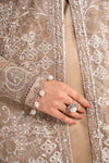 3 Piece Embroidered Net Suit