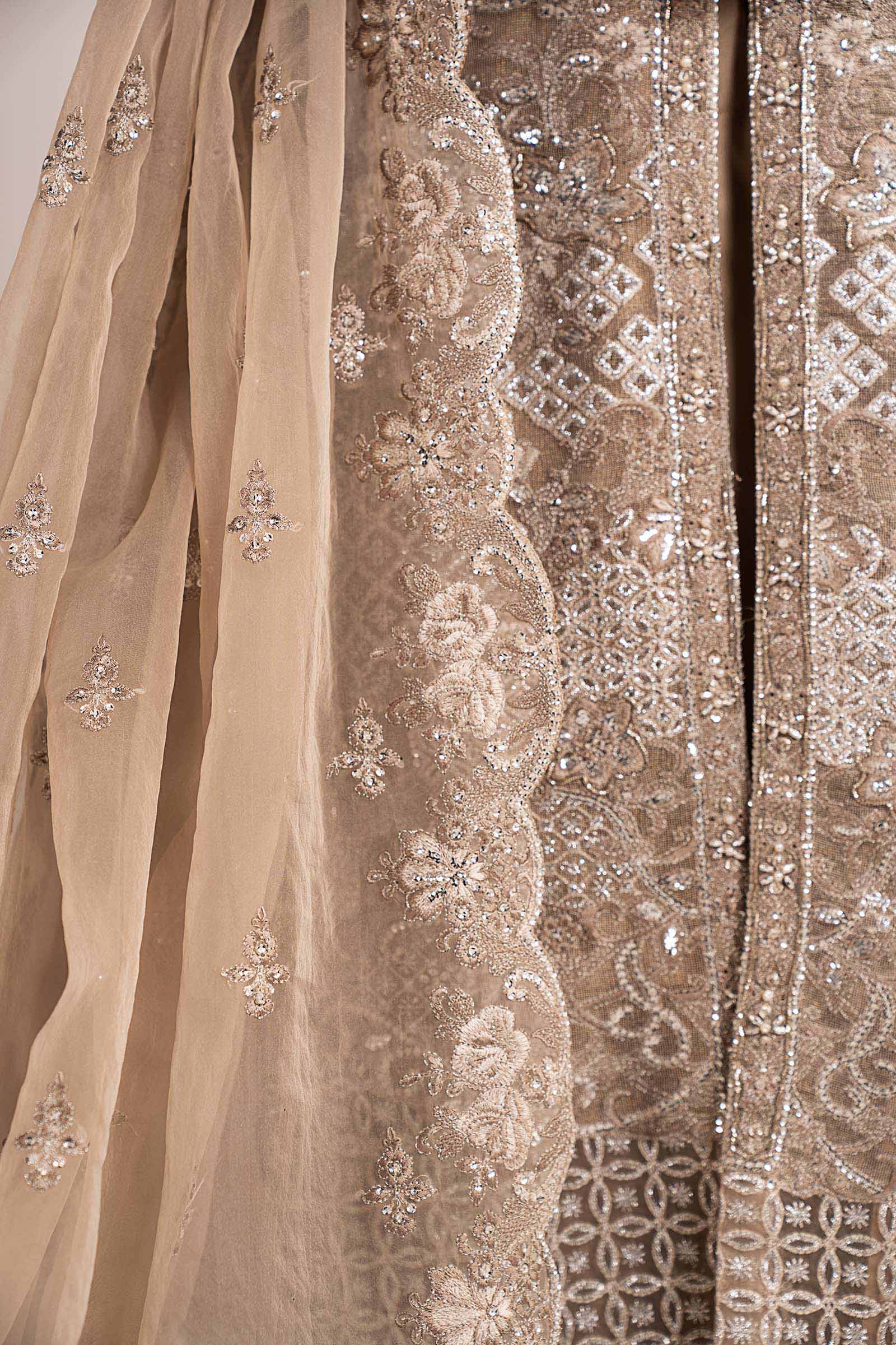 3 Piece Embroidered Net Suit