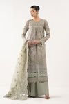 3 Piece Embroidered Net Suit