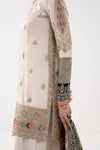 3 Piece Embroidered Raw Silk Suit