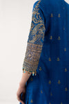 3 Piece Embroidered Raw Silk Suit
