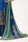 3 Piece Embroidered Raw Silk Suit