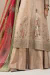 3 Piece Embroidered Raw Silk Suit