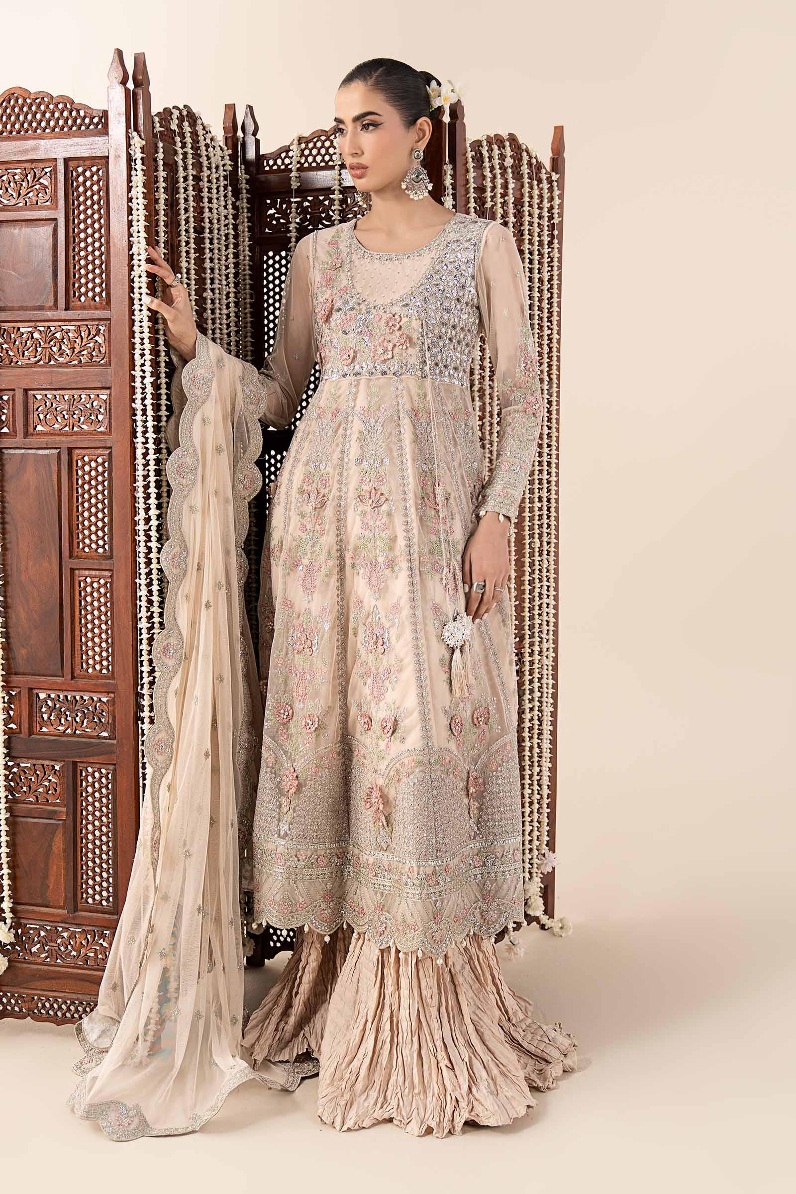 3 Piece Embroidered Net Suit