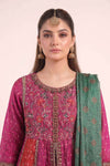 3 Piece Embroidered Silk Lurex Jacquard Suit