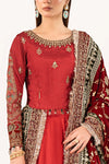 3 Piece Embroidered Raw Silk Suit