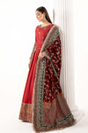 3 Piece Embroidered Raw Silk Suit