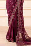 Embroidered Chiffon Saree