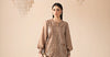 3 Piece Embroidered Raw Silk Suit