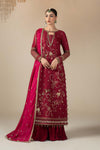 3 Piece Embroidered Jacquard Suit