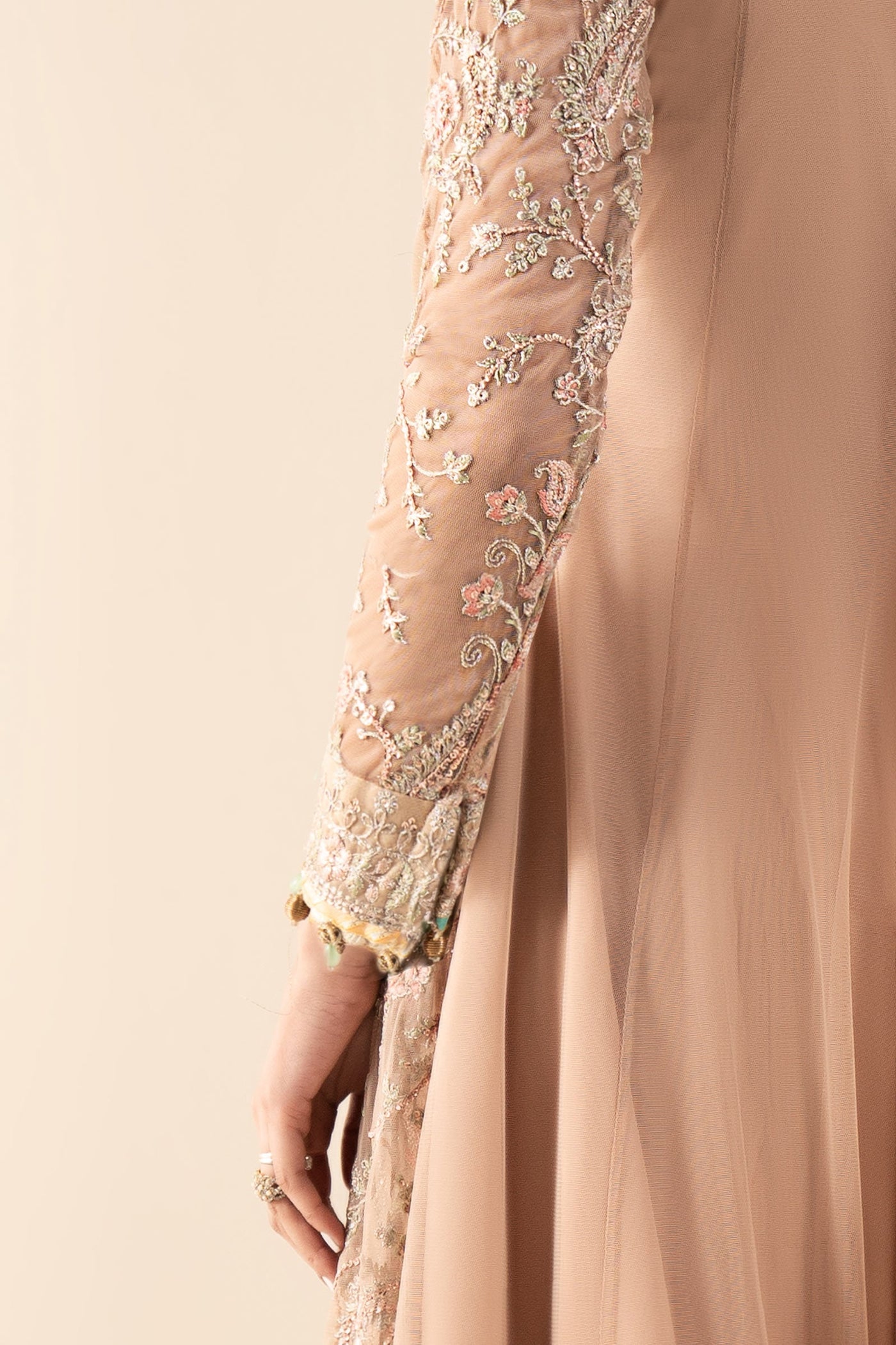 3 Piece Embroidered Net Suit