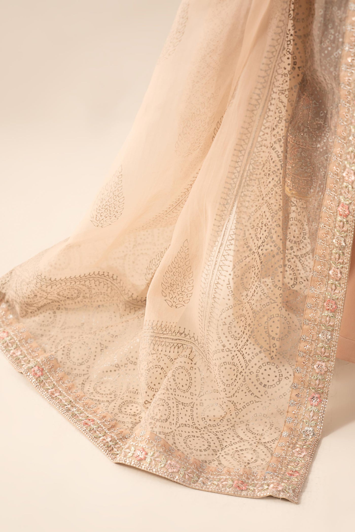 3 Piece Embroidered Net Suit