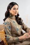 3 Piece Embroidered Raw Silk Suit