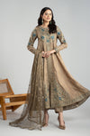 3 Piece Embroidered Raw Silk Suit