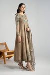 3 Piece Embroidered Raw Silk Suit