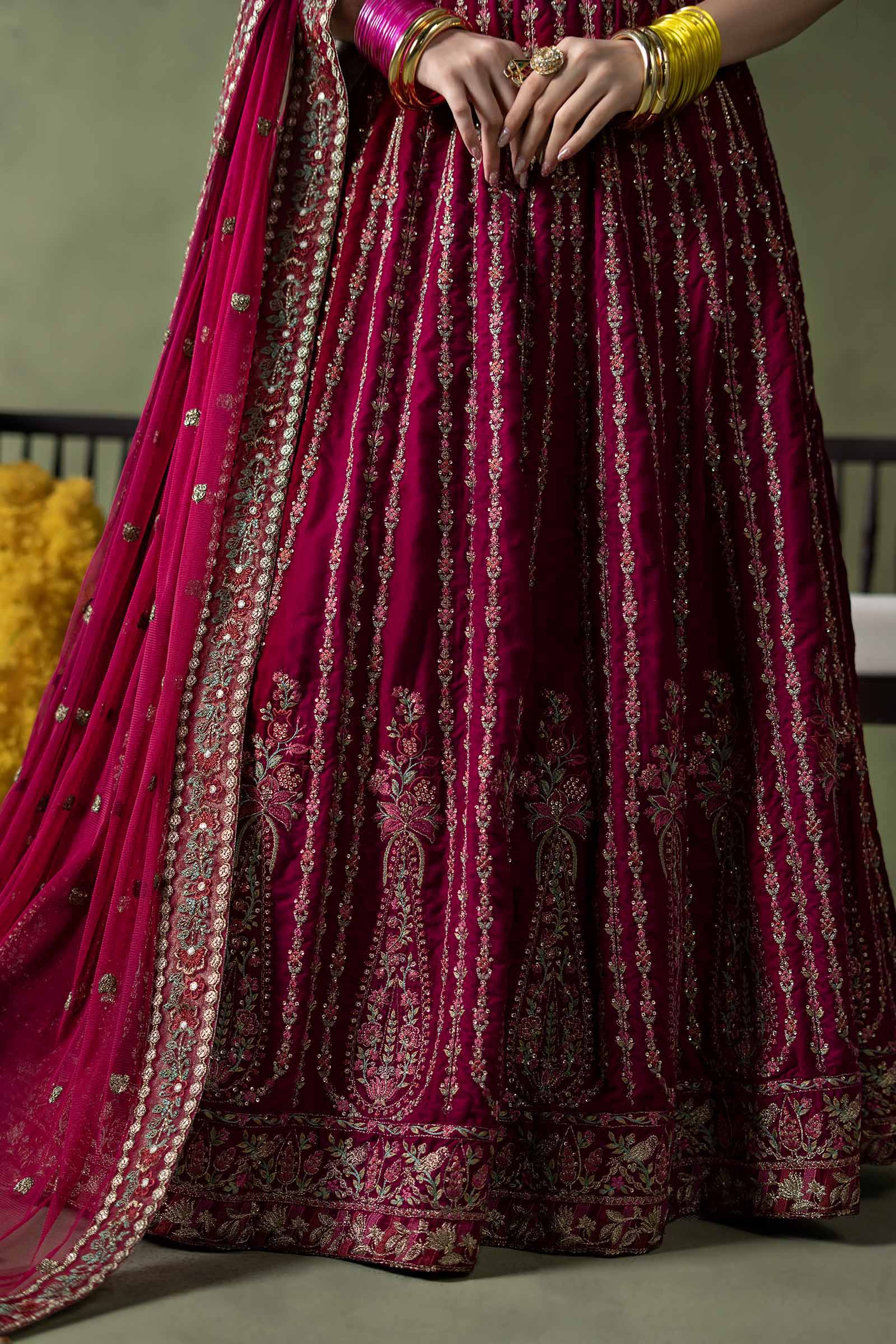 3 Piece Embroidered Velvet Suit