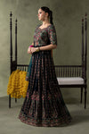 3 Piece Embroidered Velvet Suit