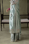 3 Piece Embroidered Zari Tissue Suit