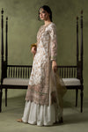 3 Piece Embroidered Raw Silk Suit